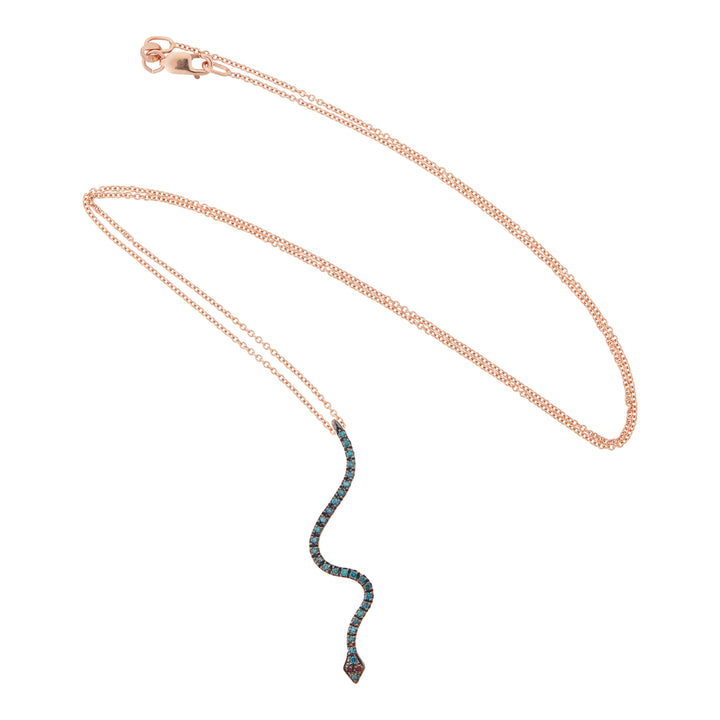 Lucky Snake Azure Pendant