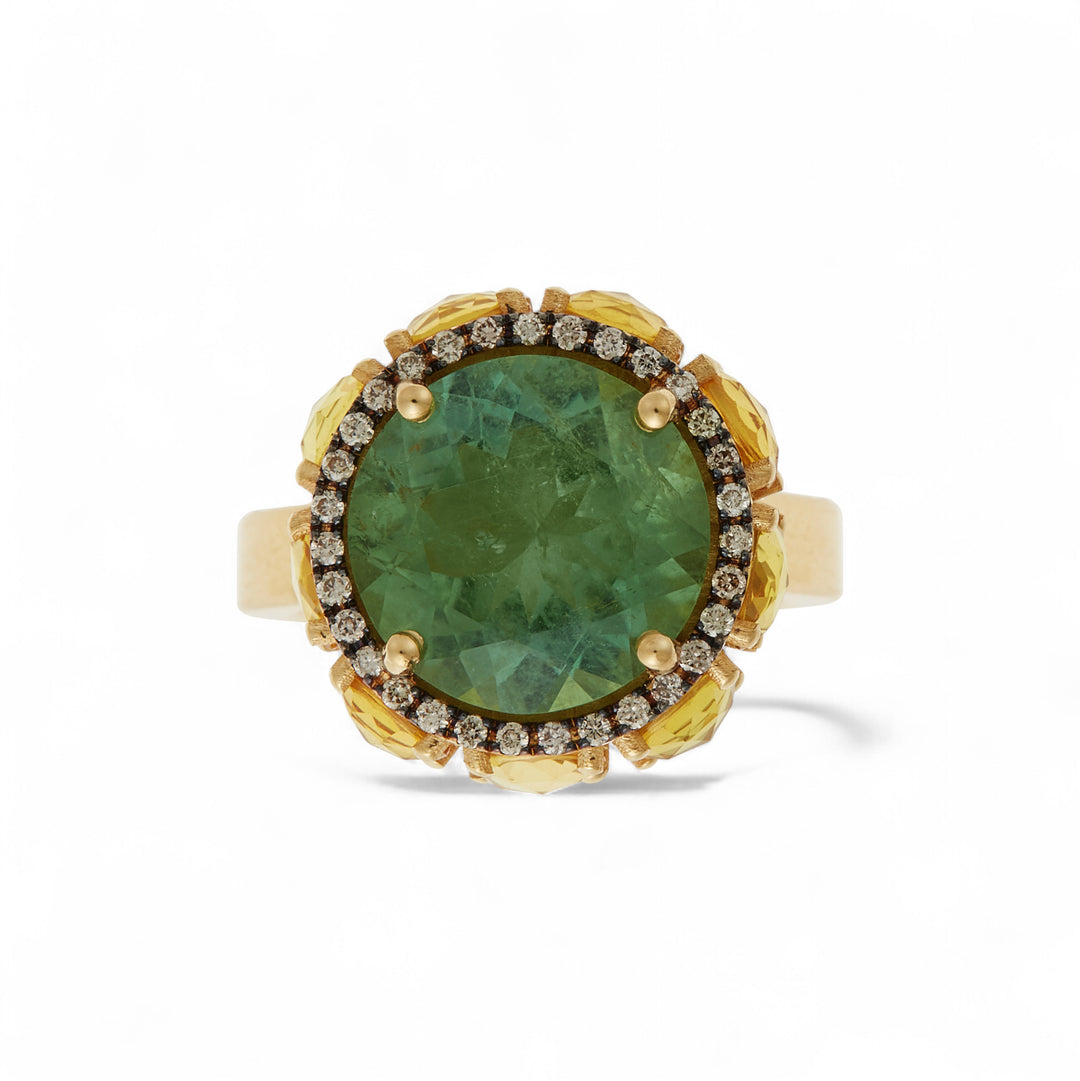 Single Eternity Flower Ring