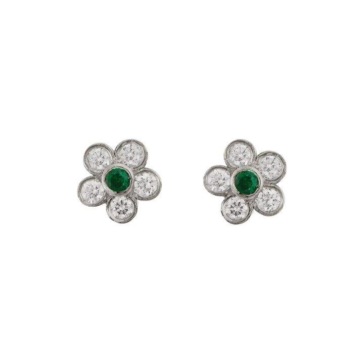 Solitary Flower Studs W-D-Ts - Florescence - Ileana Makri store