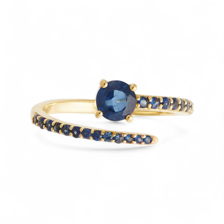 Grass Seed Ring Sapphire