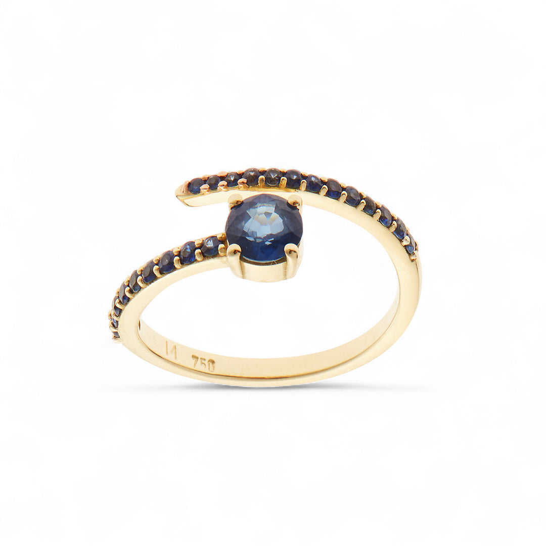 Grass Seed Ring Sapphire