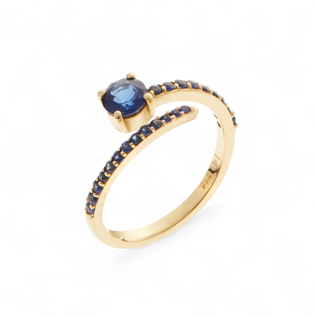 Grass Seed Ring Sapphire