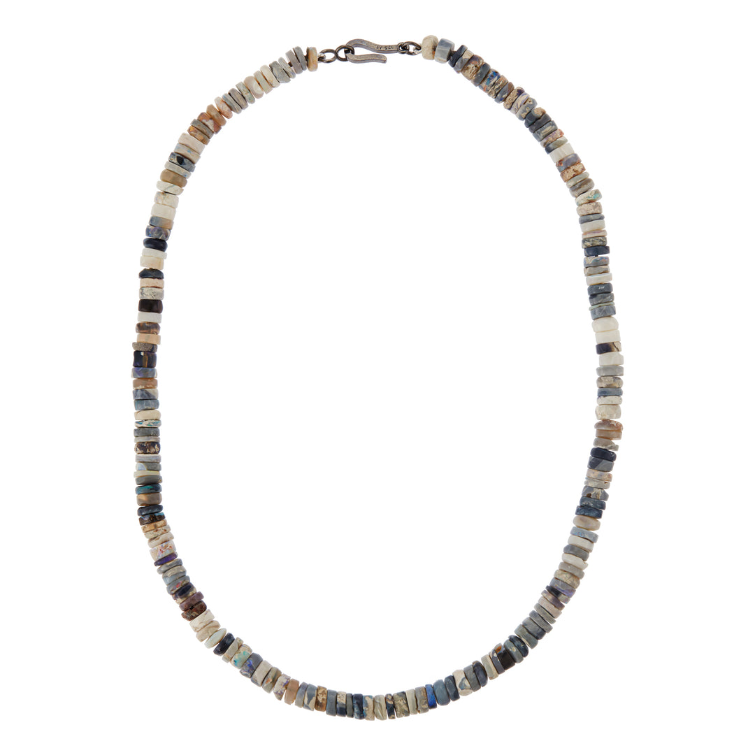 Ethiopian Opal Beaded Necklace (45cm) - Ileana Makri