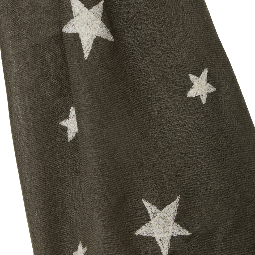 Stars Scarf Olive