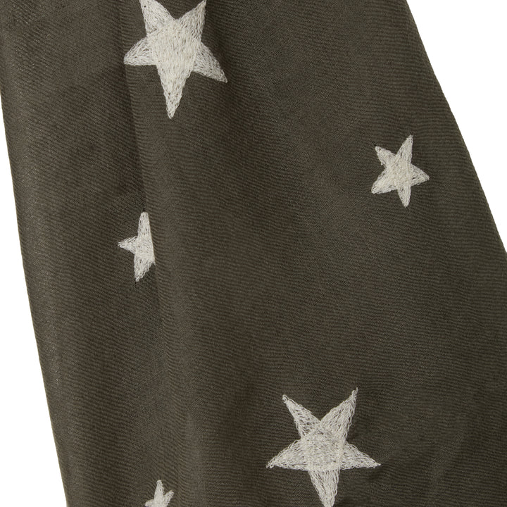 Stars Scarf Olive