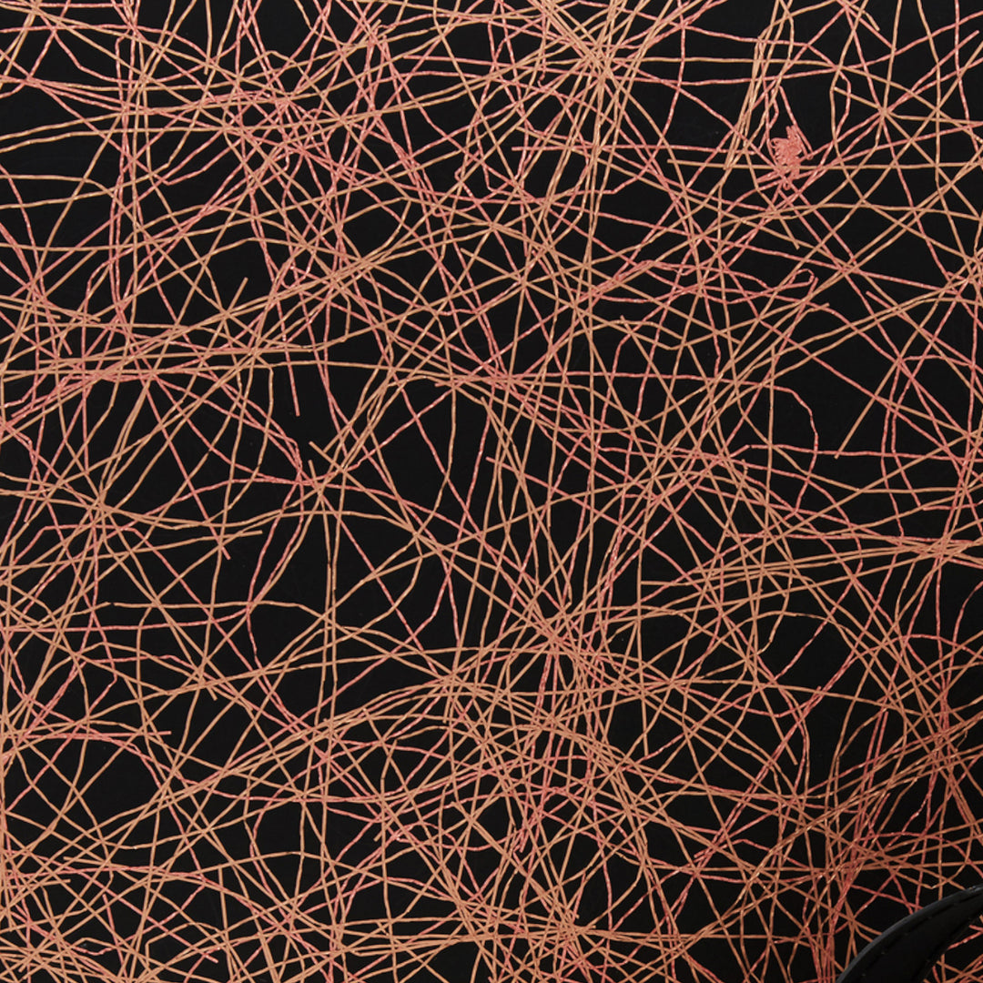 Medium Pocket Bag in Pink Metallic Threads