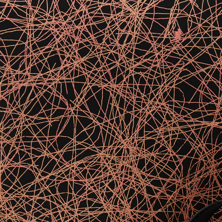 Medium Pocket Bag in Pink Metallic Threads