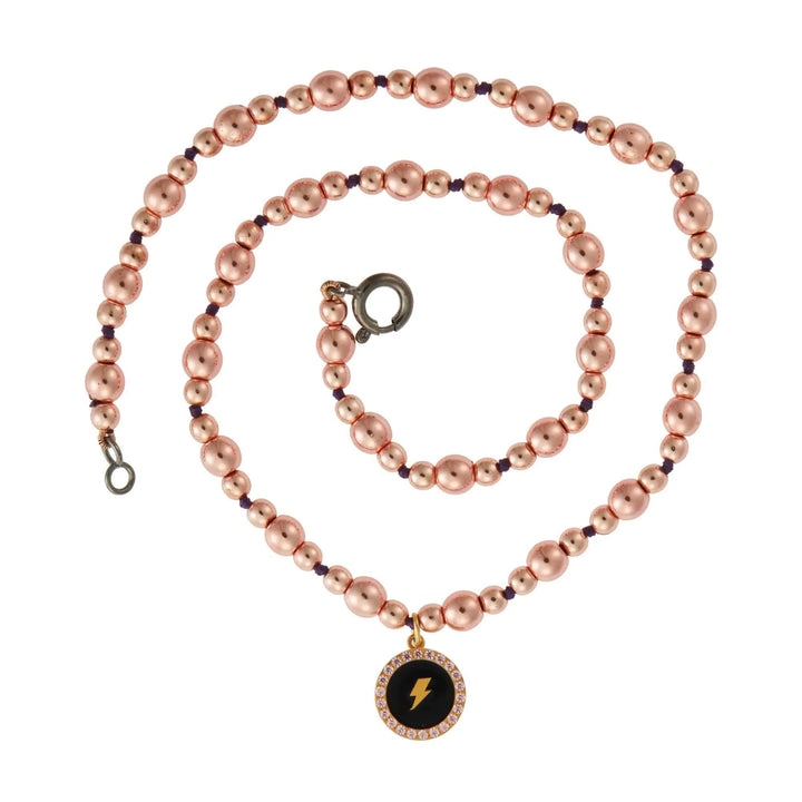 Pink Hematite Thunder - Eye M by Ileana Makri