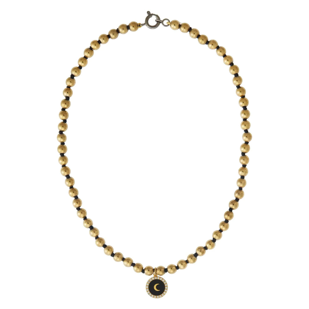 Gold Hematite Moon - Eye M by Ileana Makri