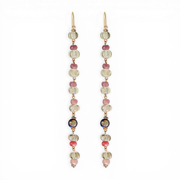 Globetrotter Melon Strand Earrings