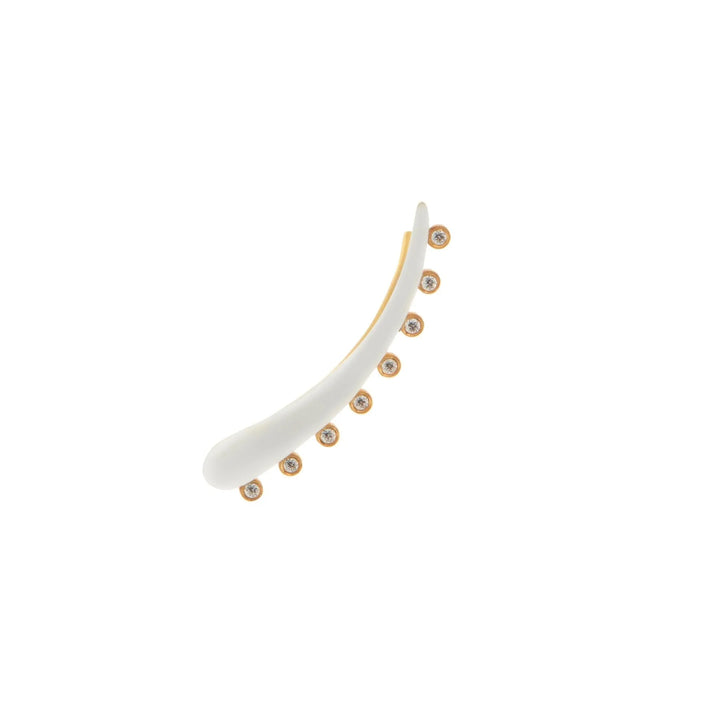 Eyeliner Ear Cuff White