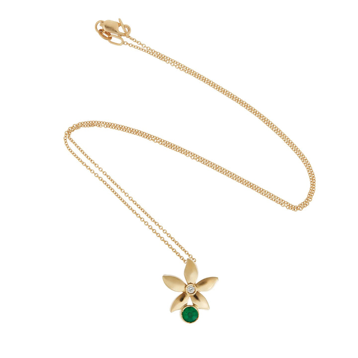 Mini Emerald Bloom Necklace