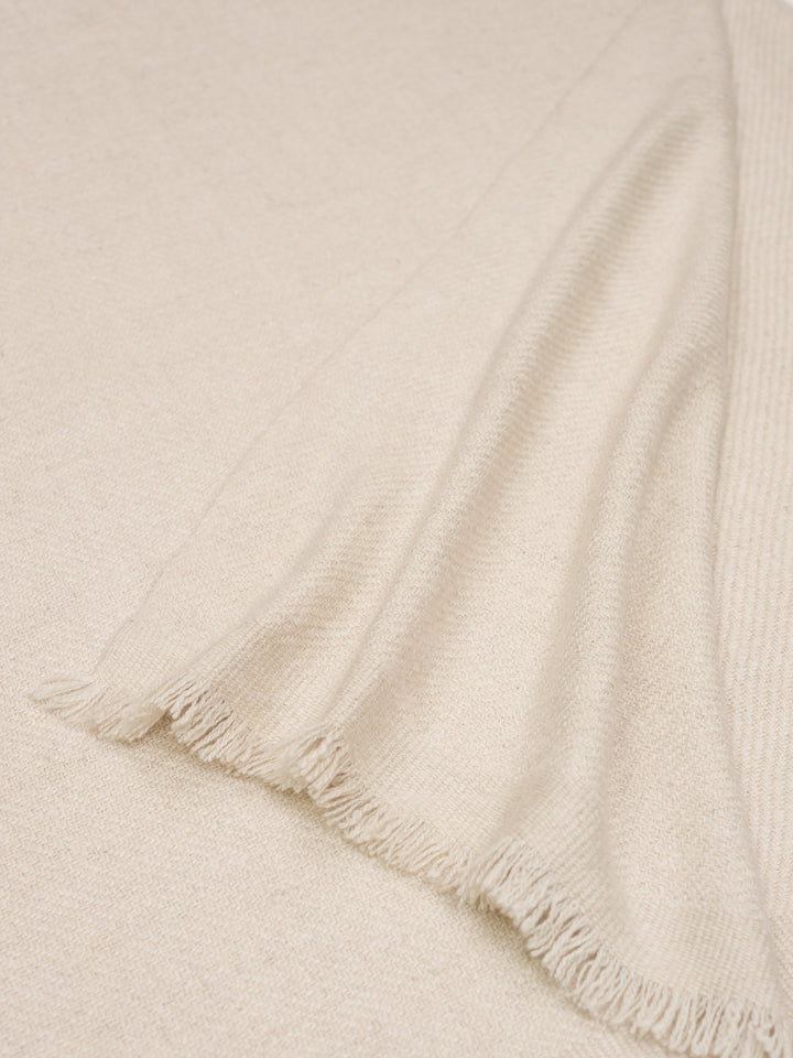Mia Cashmere Blanket Ivory