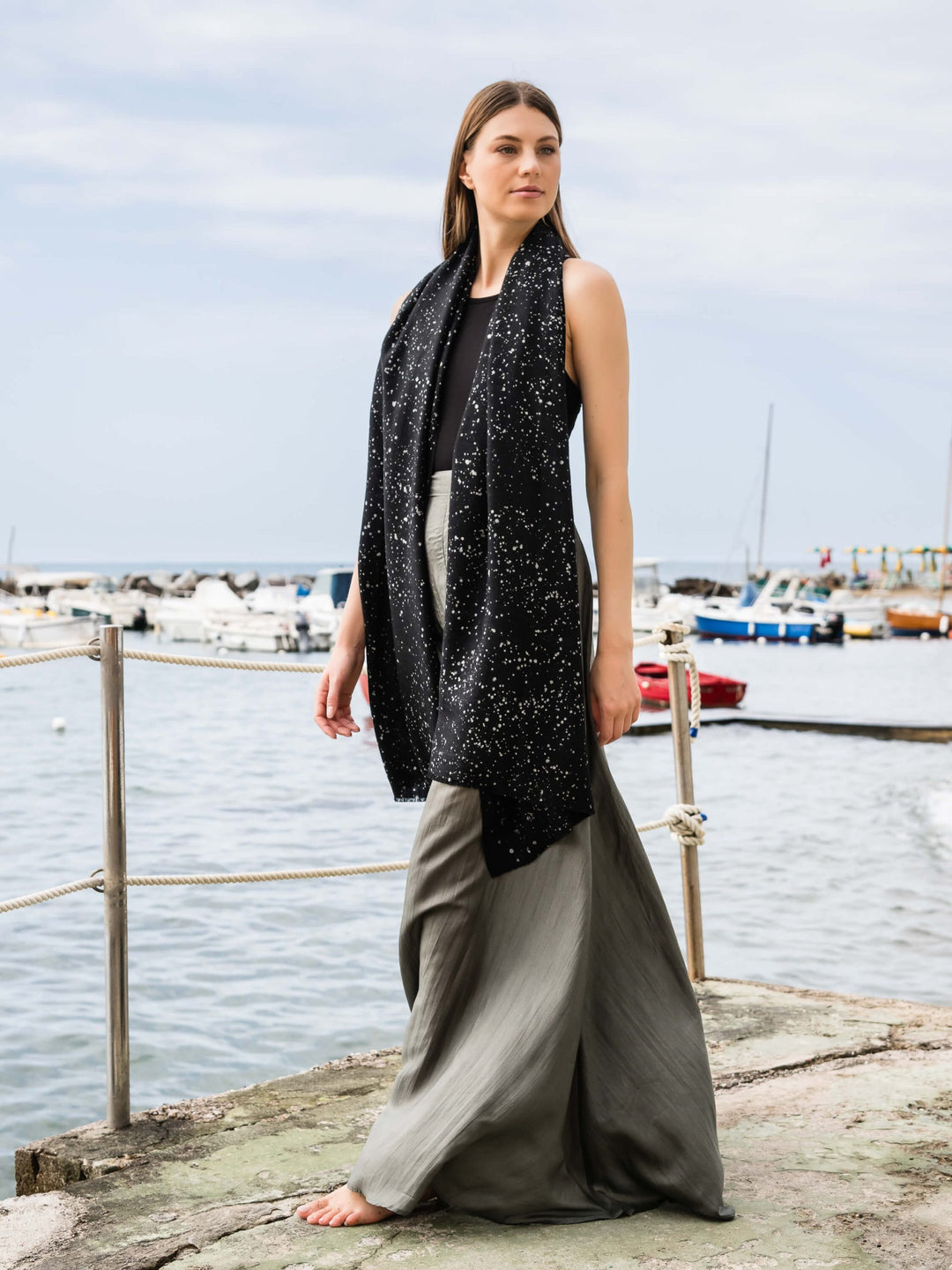 Bergamotto 172 Black Scarf
