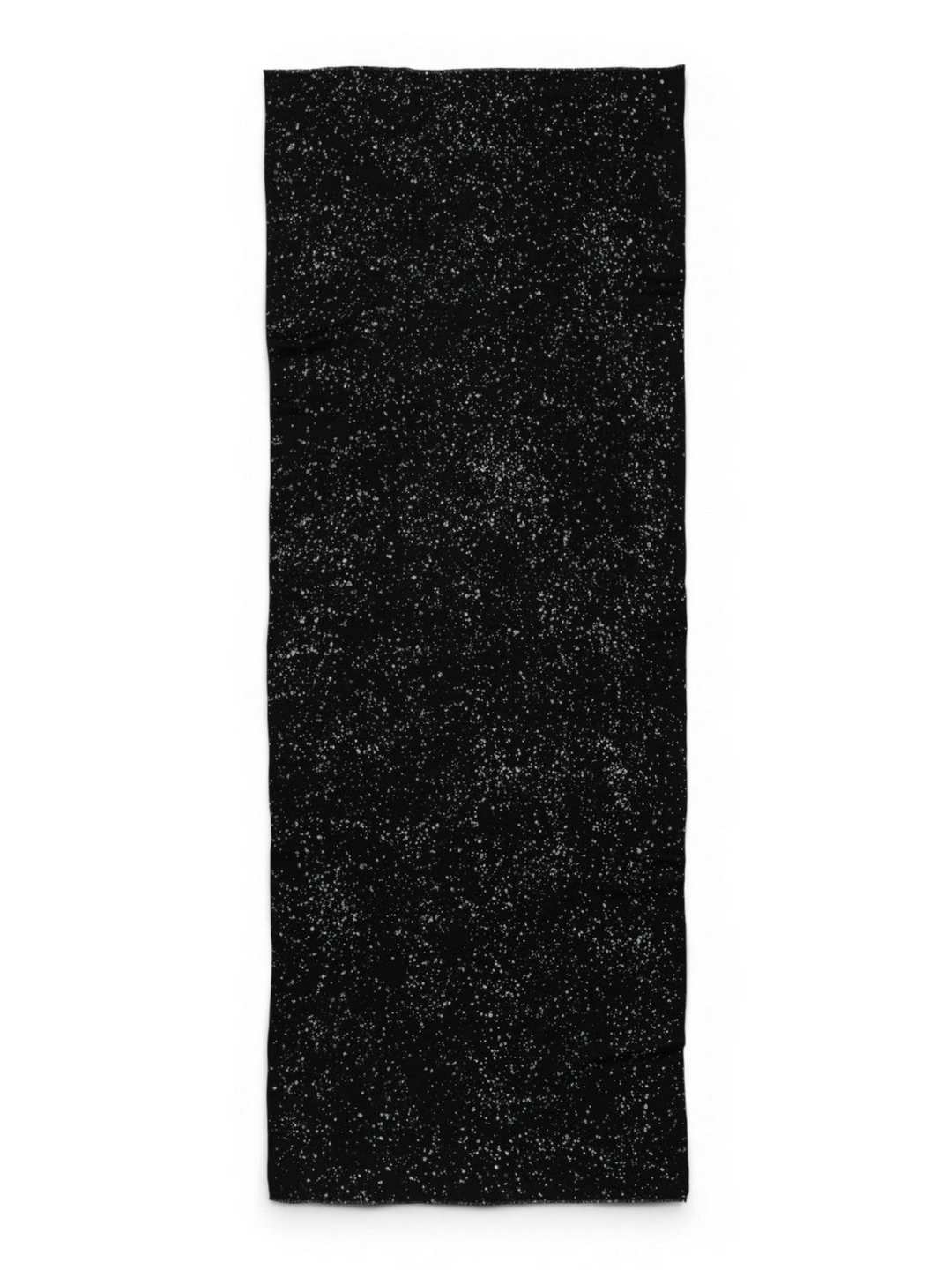 Ileana Makri Bergamotto 172 black cashmere scarf with subtle shimmering details and a lightweight fluid drape.