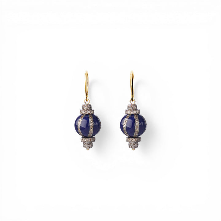 Globetrotter Blue Orb Earrings