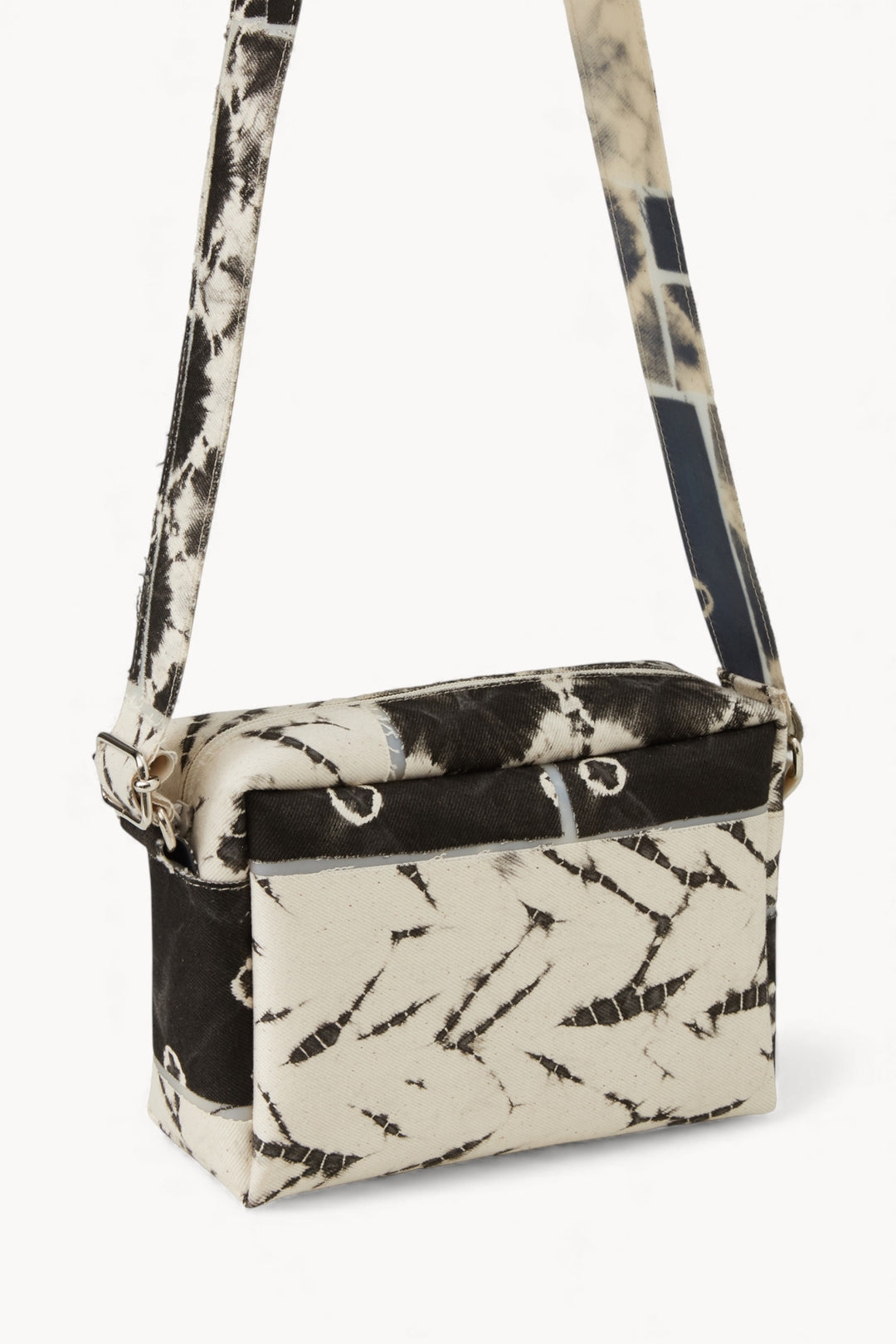 Shibori Denim Long Strap Bag