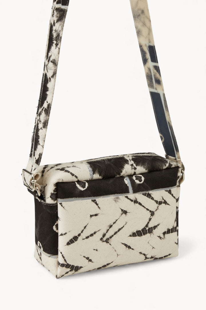 Shibori Denim Long Strap Bag