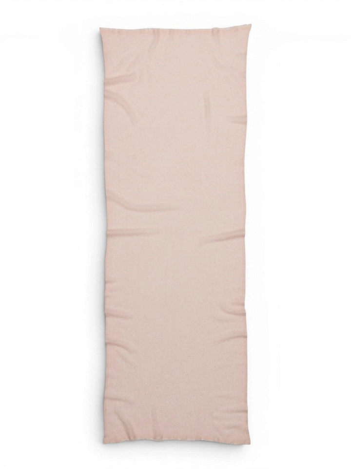 Ileana Makri Amarena light pink cashmere blend scarf with iridescent sequins and subtle shimmer.