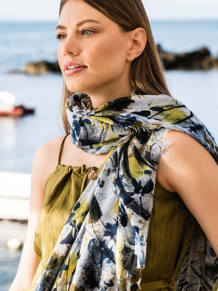 Fico 178 Navy Olive Scarf