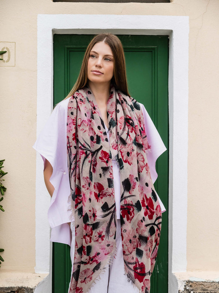 Fico 178 Red Pink Scarf