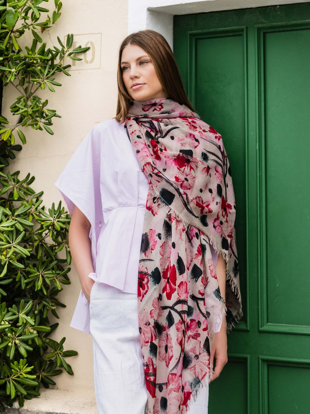 Fico 178 Red Pink Scarf