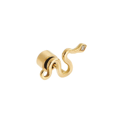 Little Gold Snake Stud D - SNAKES - Ileana Makri store