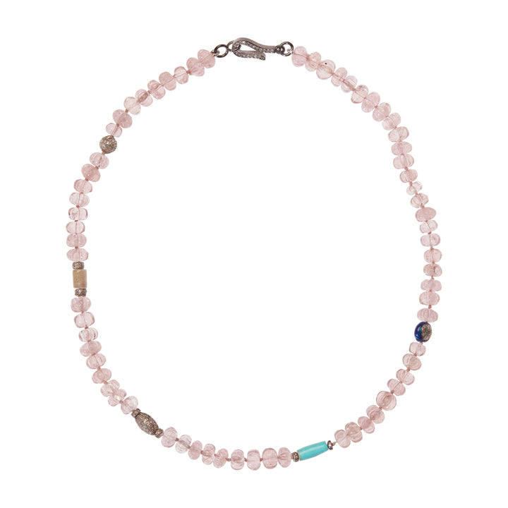 Morganite Trail Necklace 288 (38cm)