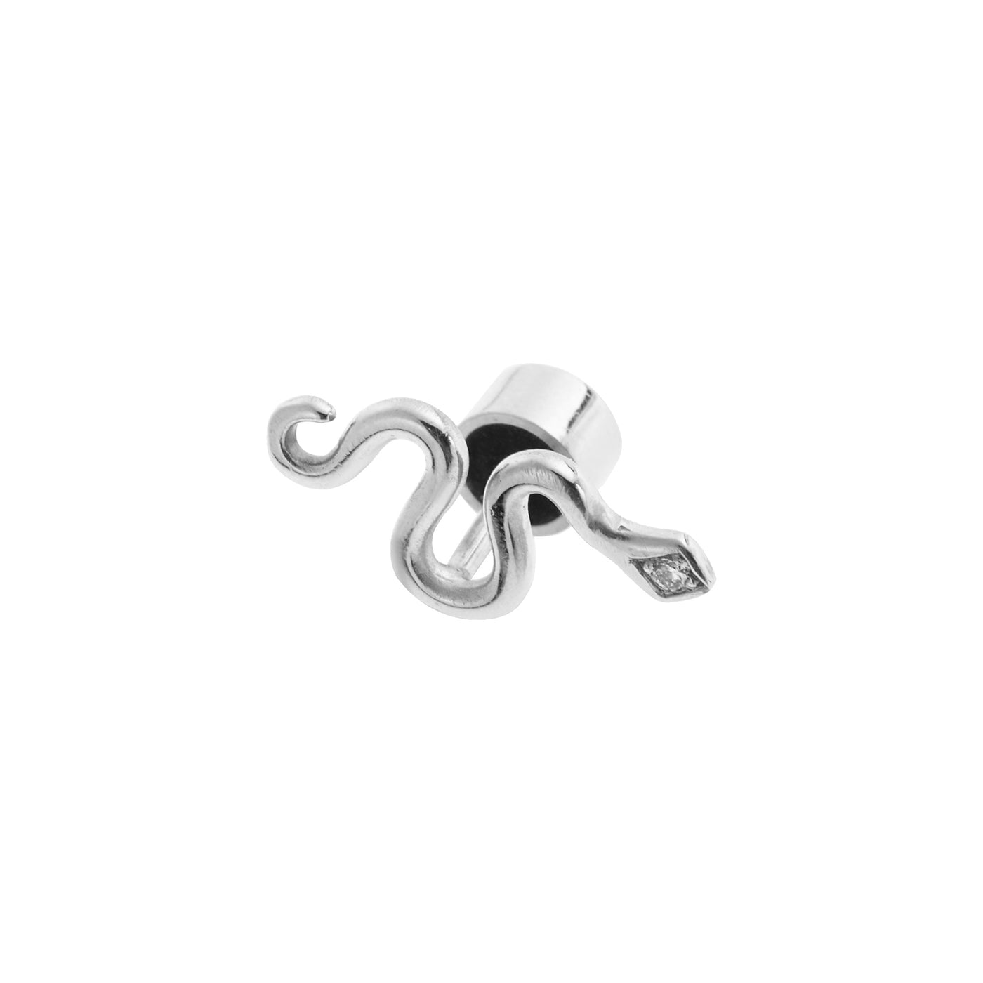 Little Gold Snake Stud D - SNAKES - Ileana Makri store