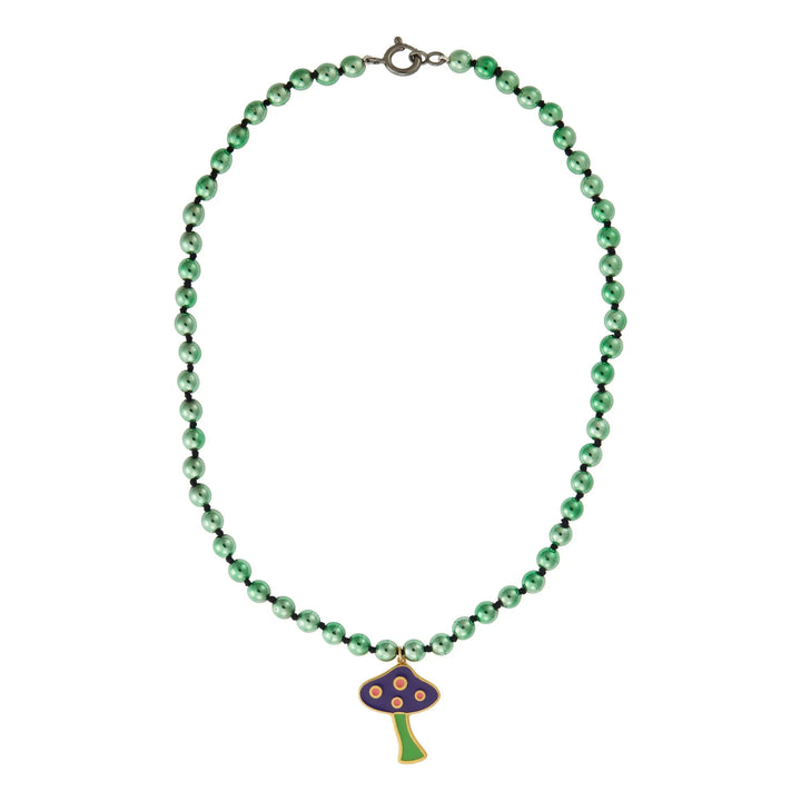 Green Hematite Mushroom - Eye M Beads - Ileana Makri store