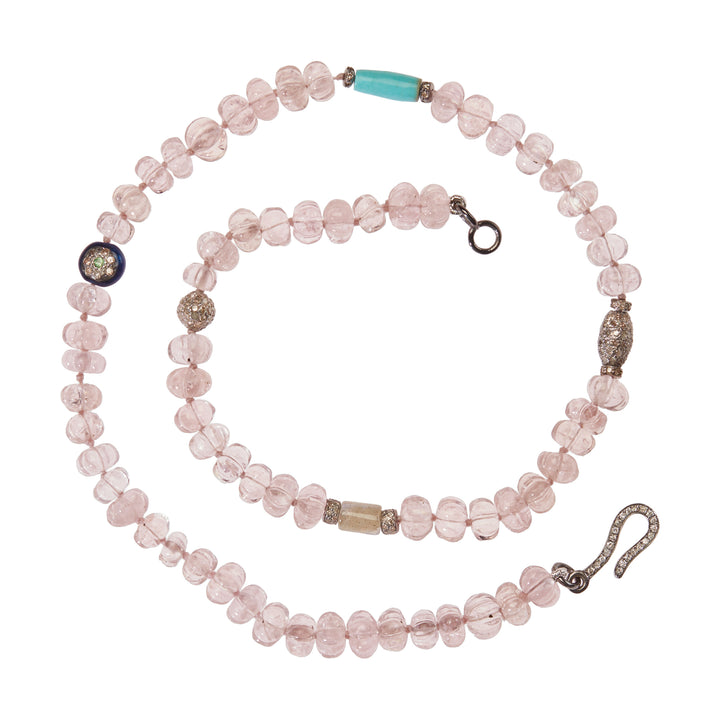 Morganite Trail Necklace 288 (38cm)