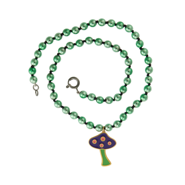 Green Hematite Mushroom - Eye M Beads - Ileana Makri store