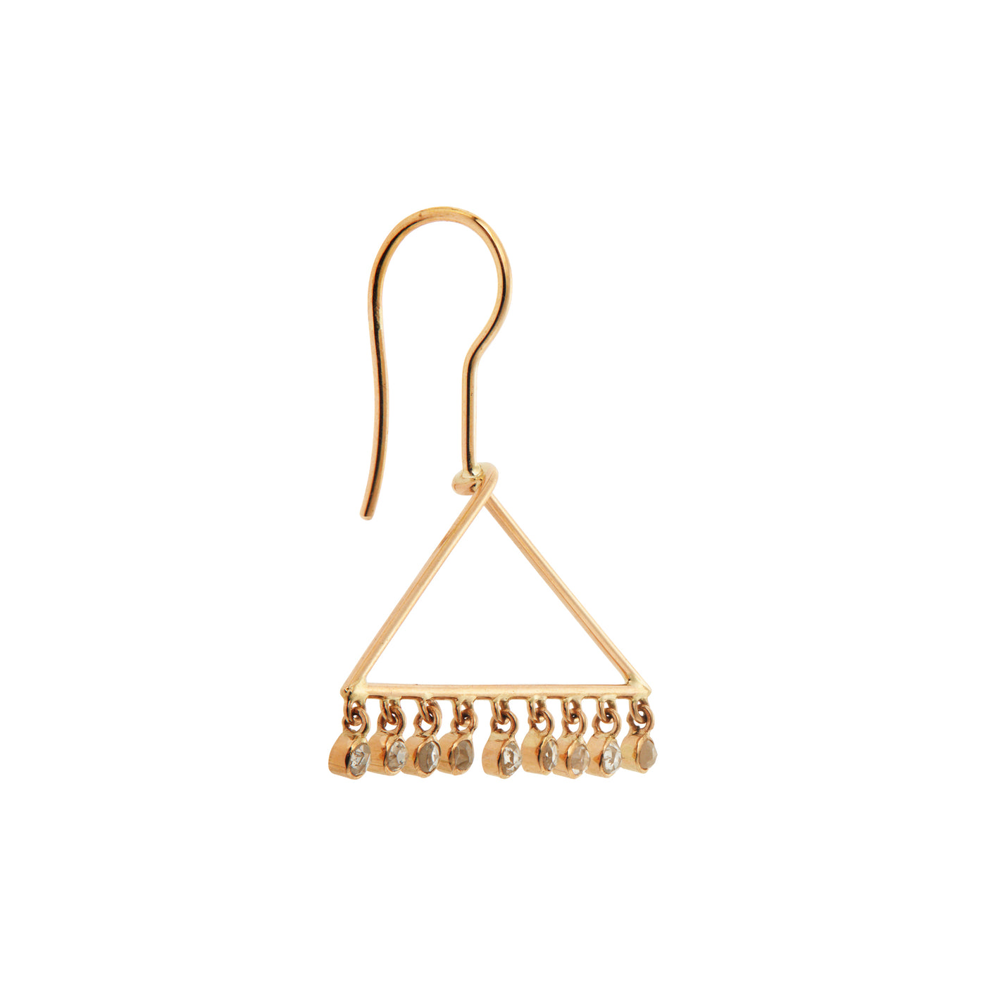Diamond Hanger Earrings Y-CHD - Ileana Makri