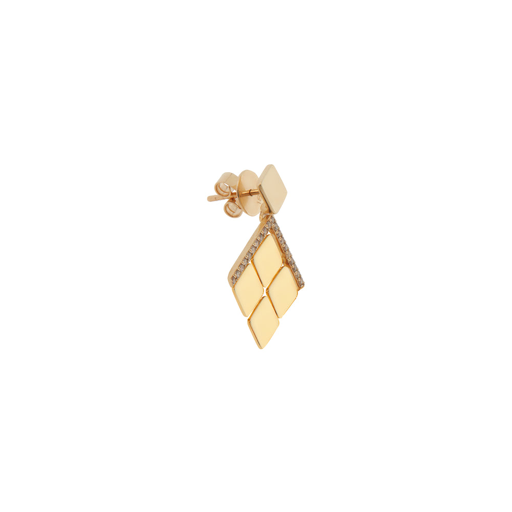 Small Tile Curtain Earrings Y-D - Ileana Makri
