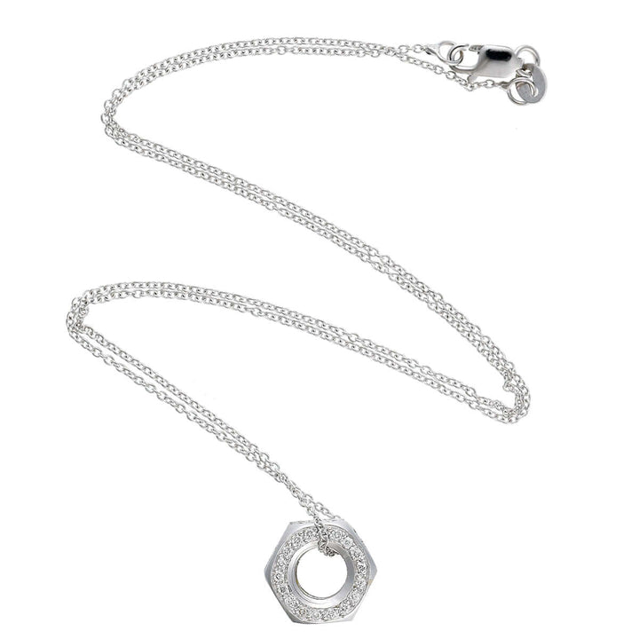 18k Gold & Diamond Nut Pendant - Divine Mechanics - Ileana Makri