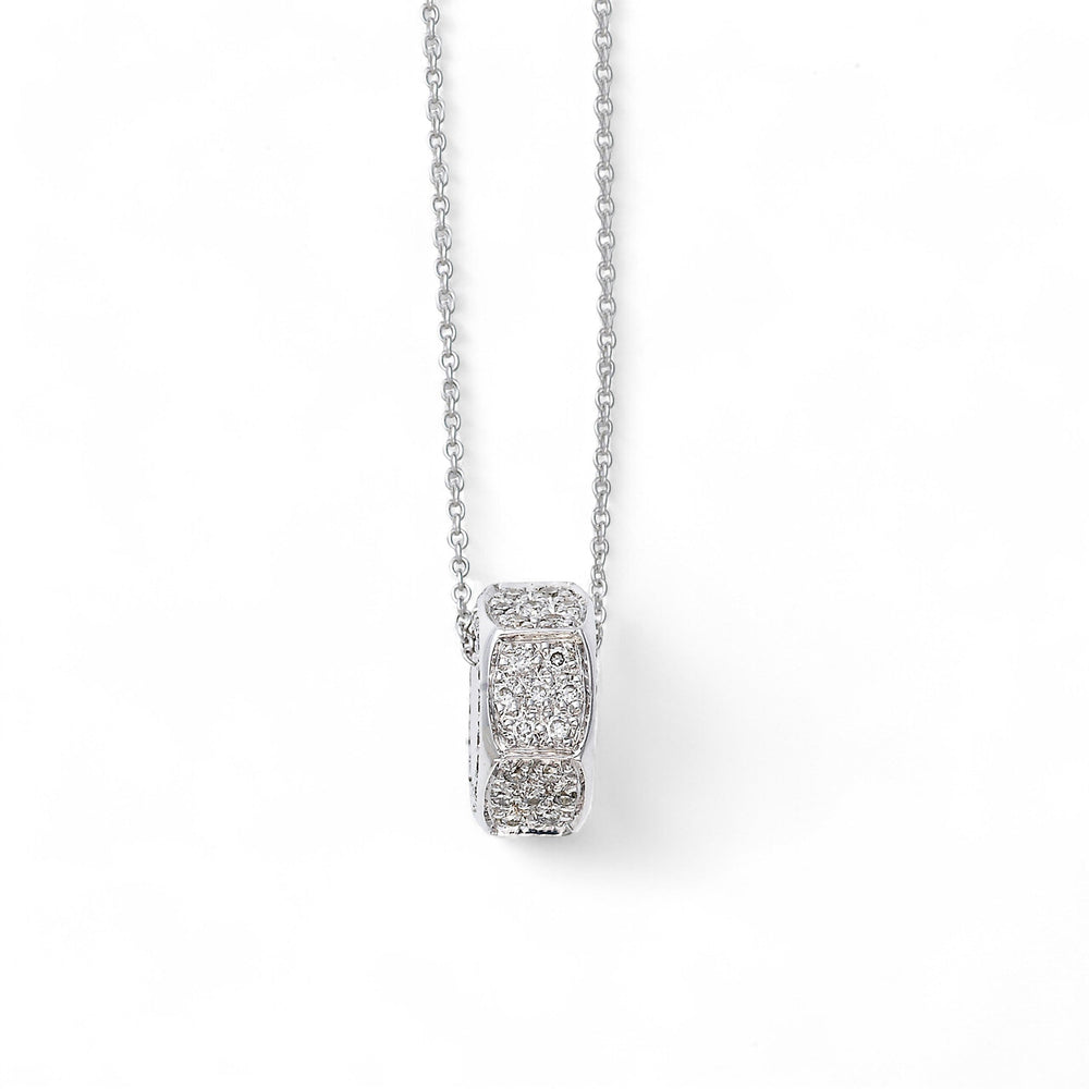 18k Gold & Diamond Nut Pendant - Divine Mechanics - Ileana Makri