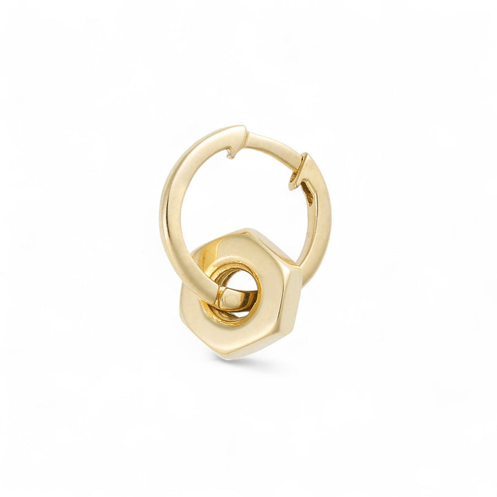 18k Gold Nut Earrings - Divine Mechanics - Ileana Makri