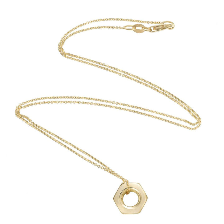 18k Gold Nut Pendant - Divine Mechanics - Ileana Makri