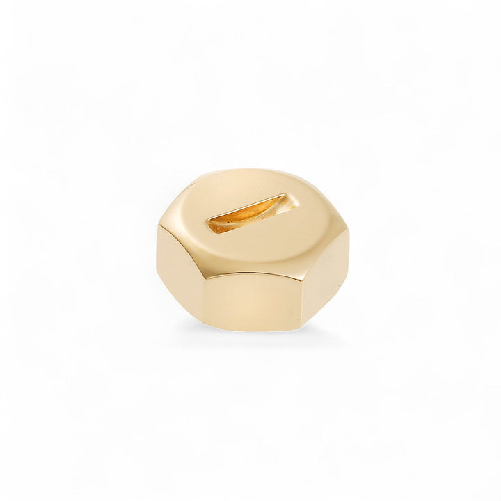 18k Gold Slot Head Screw Ring - Divine Mechanics - Ileana Makri