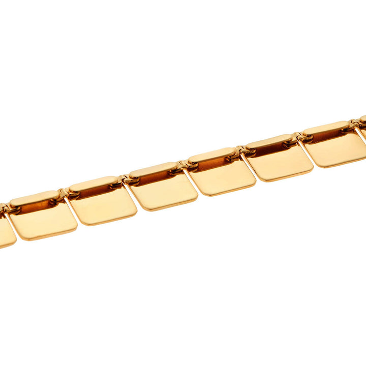 18k Yellow Gold Large Tile Necklace (42cm) - Tile - Ileana Makri