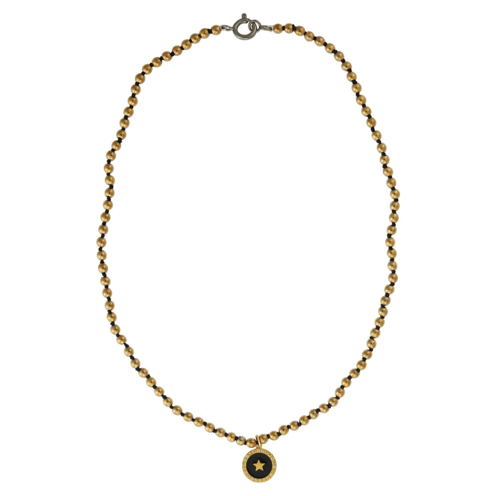 Gold Hematite Black Star - Eye M by Ileana Makri