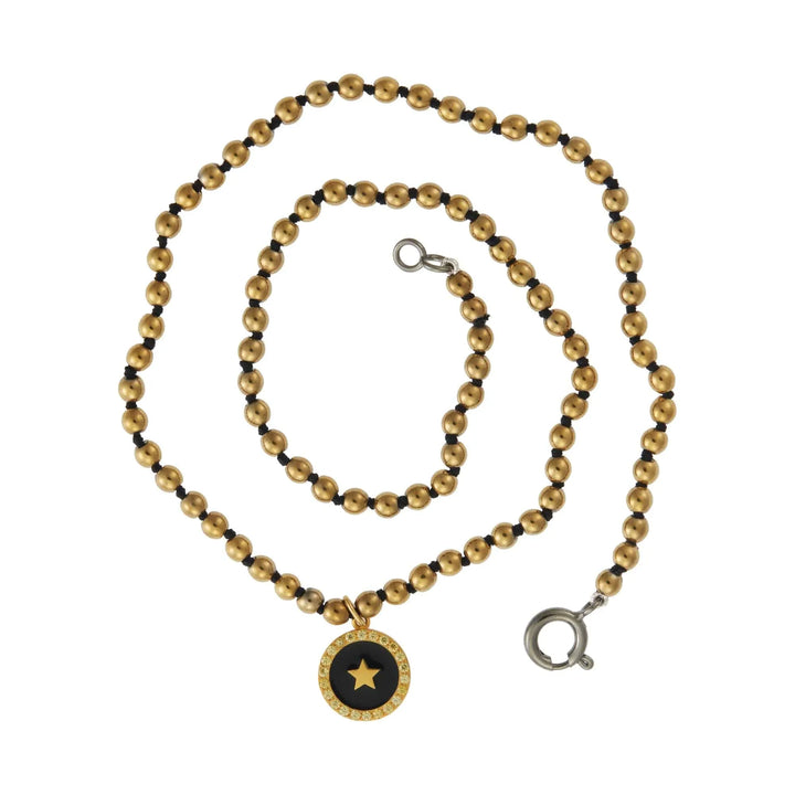 Gold Hematite Black Star - Eye M by Ileana Makri