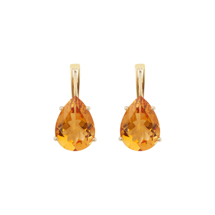 Single Crown Drops Citrine