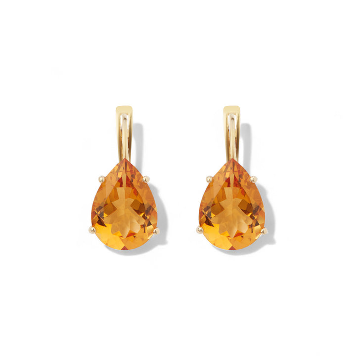 Single Crown Drops Citrine