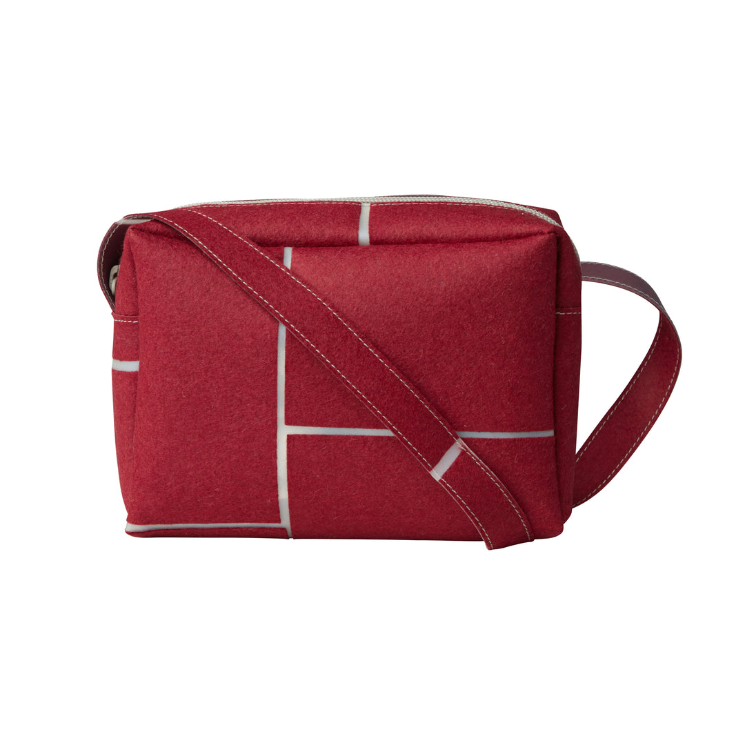 Small Zip Bag Strap Red