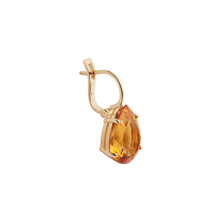 Single Crown Drops Citrine