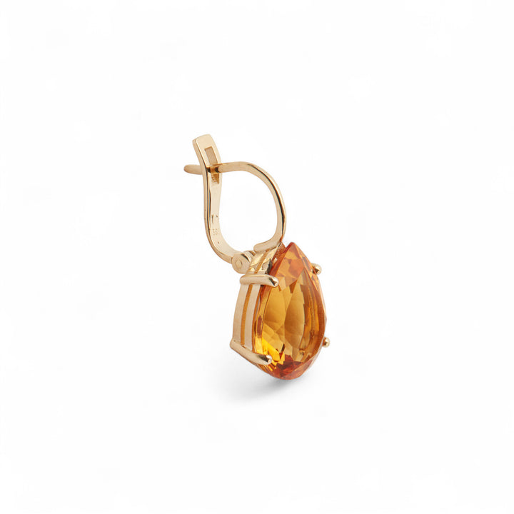 Single Crown Drops Citrine