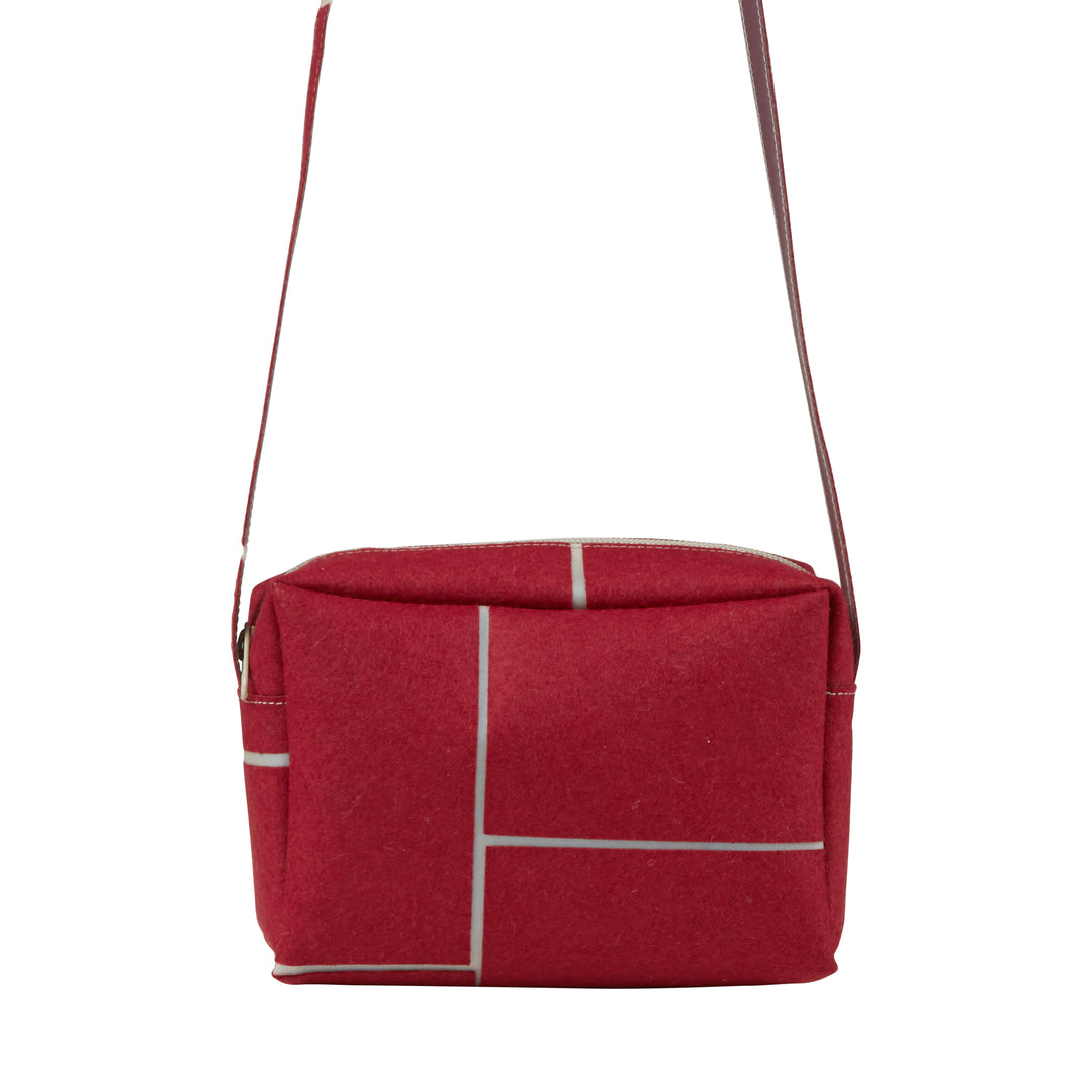 Small Zip Bag Strap Red