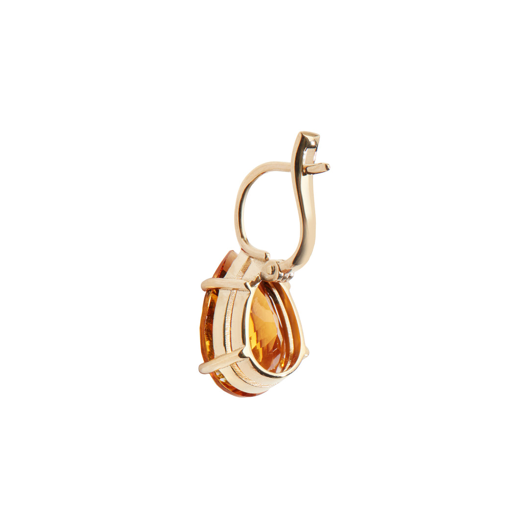 Single Crown Drops Citrine