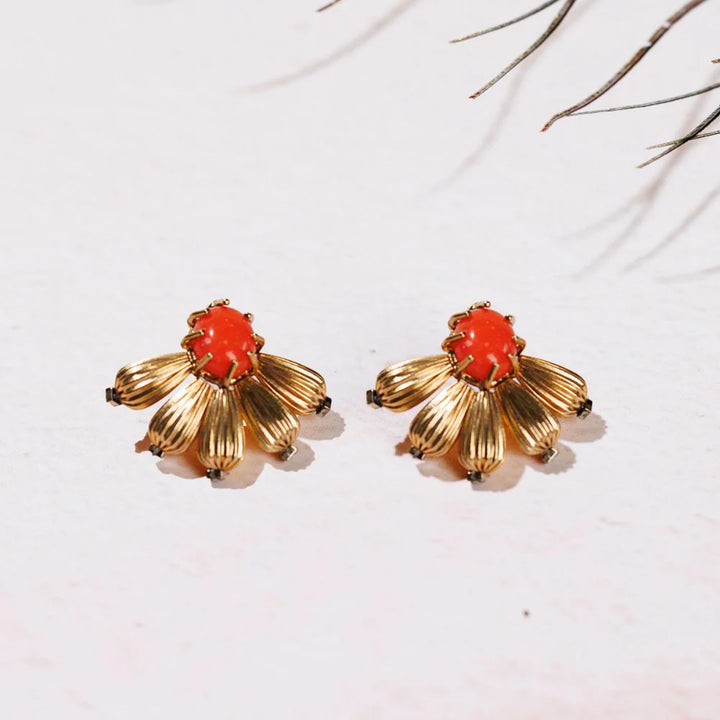 Viola Gold Earrings